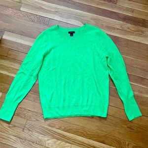 Halogen (Nordstrom) 1 (see size chart) Neon Green Merino Wool Blend Sweater